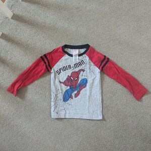 4T Spiderman Long Sleeve Tee